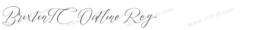 BrixtonTCOutline Reg字体转换